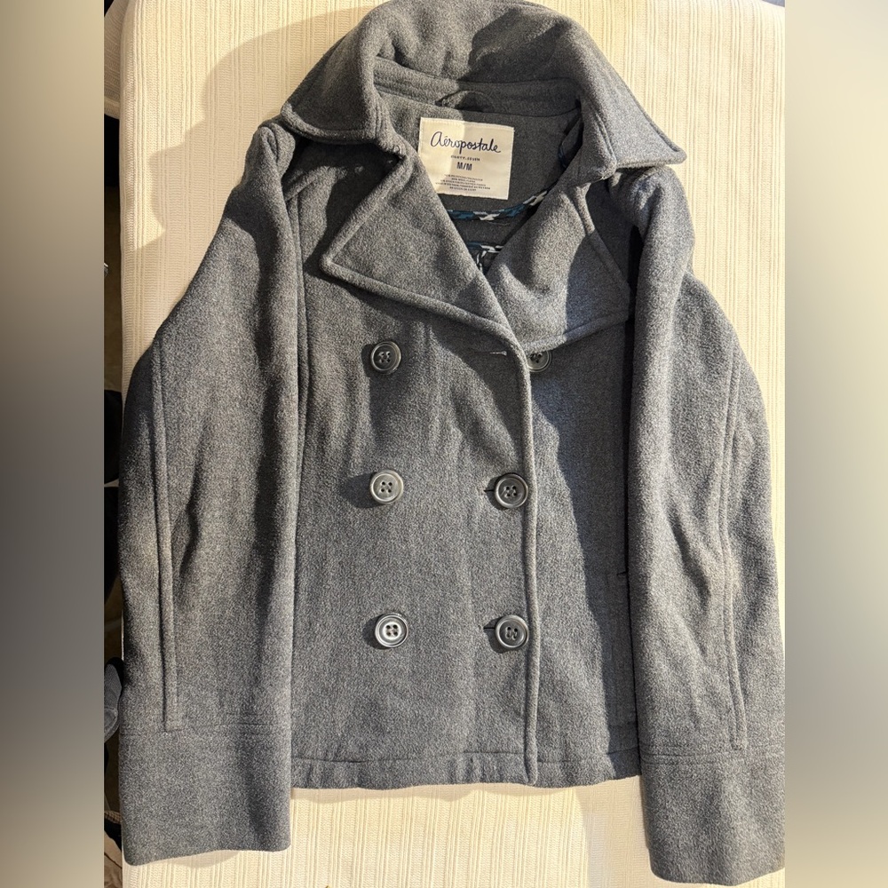 Aeropostale Women's Charcoal Peacoat